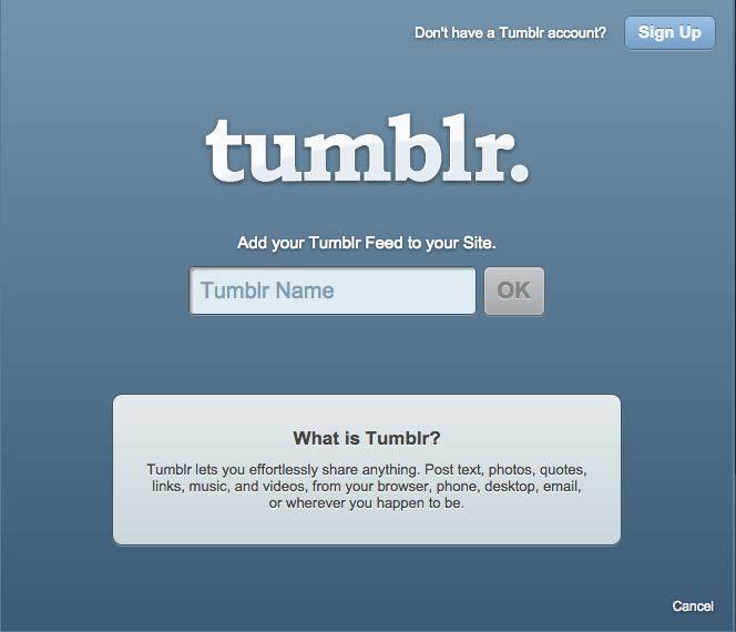Don t have a Tumblr account? No problem.