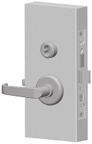 Finishing the installation Installation Instructions for 45H & 47H Mortise Locks 16 Install mortise case faceplate Note: Most locks ship with only one faceplate.