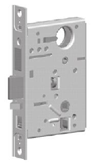 Installation Instructions for 45H & 47H Mortise Locks Configuring & installing the mortise case Figure 6 Hub toggle Positioning hub toggles Hub toggle 6 Position hub toggles (if necessary) 1 Check