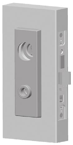 Installing the trim Installation Instructions for 45H & 47H Mortise Locks 14 Install standard or high security cylinder (if necessary) 1 Using a narrow-blade driver, insert the blade into the
