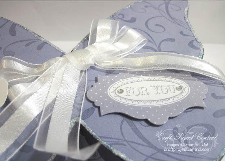 Step 20 Stamp the for you label from the Layered Labels stamp set onto a scrap of Whisper White card stock in Wisteria Wonder ink. Cut out the label with the matching Apothecary Accents Framelits die.