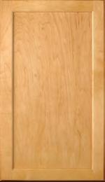 With its natural look and maple recessed panel doors,