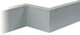 AOL Series Aluminium Skirting Duct & Accessories Telephone/Data cables enter outlet via cut and