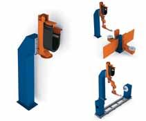 RP-C + VL C-frame with vertical stroke The C-shaped frame with mounted vertical stroke positions the robot overhead above the workpiece.