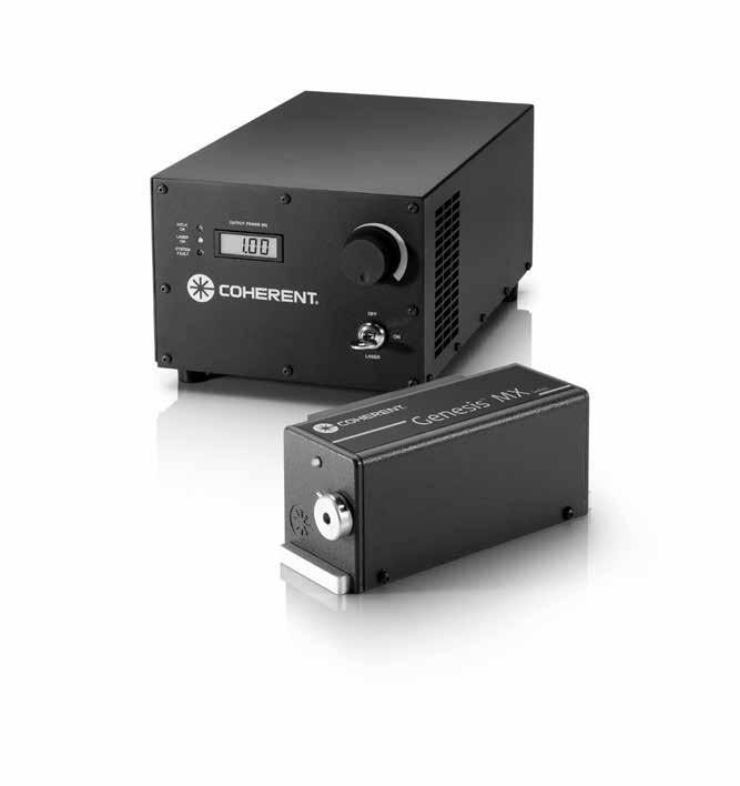 Genesis MX STM-Series High-Power Optically Pumped Semiconductor Lasers (OPSL) Features End user, turn key solution OPSL reliability Compact, efficient design Choice of air or water-cooled solutions