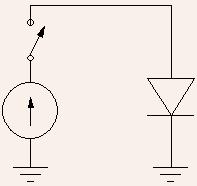 Determine the effective minority carrier lifetime in the diode defined as total minority carrier charge stored in the device divided by the total current flowing through it. Q.