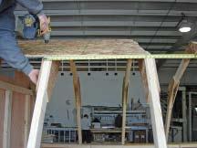 Note that the edge of OSB panel must be centered along the truss edge.