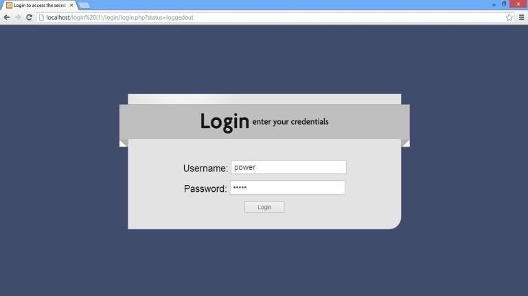 Figure 9 shows the login webpage to access the database. It contains two fields, namely: Username and password.