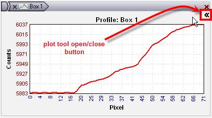 Chapter 5 User Interface 5.3.1.4 Plot Toolbar When the mouse cursor is hovering over the plot, the plot toolbar is activated and can be seen in the upper right corner of the plot window.