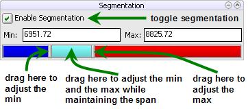 Chapter 5 User Interface 5.4.2 Segmentation Toolbox The segmentation toolbox controls if and how segmentation is applied to the image data.