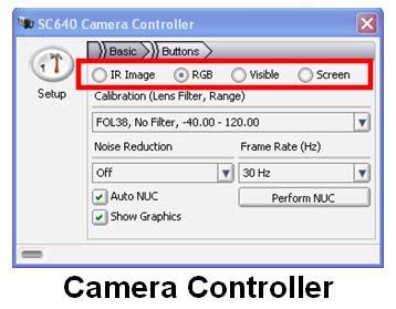 Chapter 6 Camera Control 6 Camera Control ExaminIR has a built-in camera controller for each of the supported cameras.