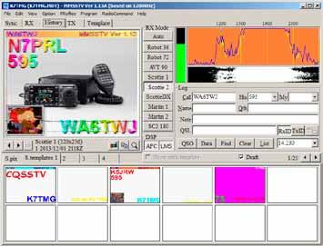 MMSSTV SSTV Slow Scan Television has been in use on the ham bands since the late 1960s. It has come a long way since the early black and white transmissions using all analog equipment.