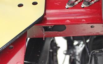 When mounting baseplate to the vehicle, use the existing holes on siderails to align and keep