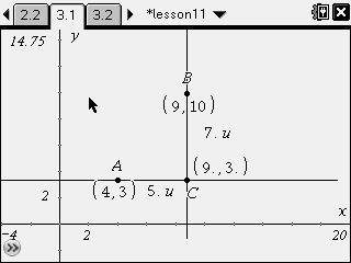 Lesson 11 Exploring the Pythagorean Theorem (cont.) Applying the Concept (cont.) Problem 3 Pythagorean Theorem and the Distance Formula (cont.