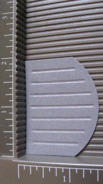 remaining 1-1/4 square and two ½ x 1-1/4 pieces of Basic Gray card stock.