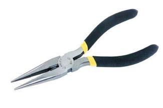 Long Nose Plier Stanley Comfort grip handles Heat treated carbon steel forging for long life Polished heads Ground heat treated cutting edges for longer life, durability and accuracy Rust