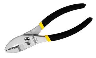 Slip Joint Plier 2 jaw positions Rust resistant finish Machined jaws for gripping Polished heads Comfort grip handles Ground heat treated cutting edges for longer life, durability and accuracy