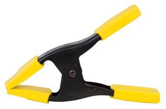 Small Fast-Travel Trigger Clamp Dual Pivot Trigger offers fast closing and high clamping force Removable jaw pads protect surfaces from marring and damage Clamps in any position along the bar