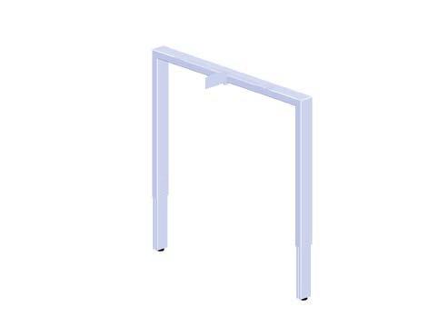 x 80 mm, 2 mm in thickness ; 2 2 bottom vertical uprights, made from triangular section tubular steel, 49 x 49 x 66 mm, 1.