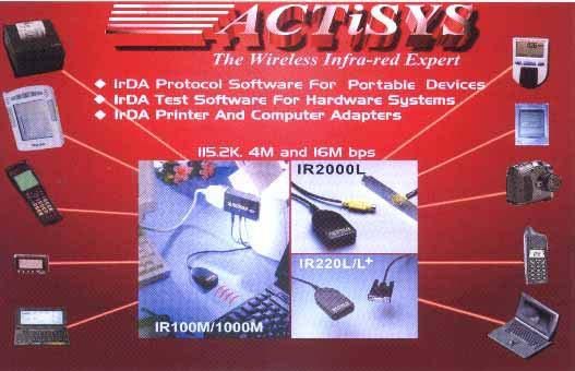 CONTACT INFORMATION USA OFFICE : ACTiSYS Corporation. 48511 Warm Springs Blvd, Suite 206 Fremont, CA 94539, USA TEL: (510) 490-8024, FAX: (510) 623-7268 E-Mail : irda-support@actisys.com Web : www.