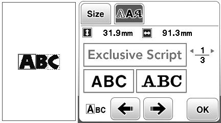 Editing Chrcter Ptterns c Press to return to the font editing screen. Chnging the font Press. Press, nd then select the chrcter whose font is to e chnged. To select the chrcter, press or.
