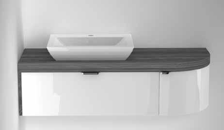 When the basin is fixed to the wall the bottom edge must be at 90 to the wall as this will have to line up with the furniture being fitted,  V in +