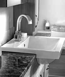 Granite/Marble tops are held in place by spotting silicon sealant onto the top of each unit and the fixing brackets - (see and fig 5).