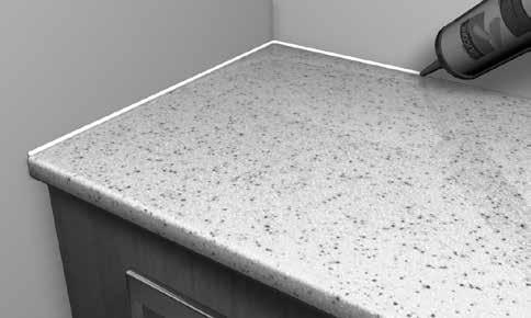 INSTLLTION INSTRUCTIONS Worktops FITTING WORKTOP Position the worktop on the units and
