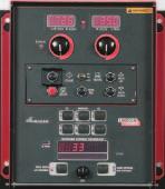 Dual Display Dual Encoder Panel 1. 4. 2. 1. Wire feed speed (WFS) or amps. 2. Voltage 3. Arc Established Indicator - illuminates when a true arc has been established. 4. Status LED - indicates system component ArcLink communication status.