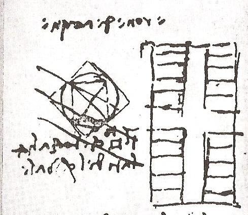 bottom right to top left. Codex Atlanticus, fol.