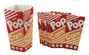 Pop-Open Popcorn Tubs These cardboard tubs fold flat for storage, then 'pop' open to enjoy your favorite snack. #16605 10 Ct. $2.40 #16604 500 Ct. $69.
