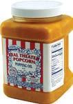 49 Real Theater Popping Oil For the taste of movie theater popcorn, use this quality hard to find coconut oil. One of the secrets to making real movie tasting popcorn.