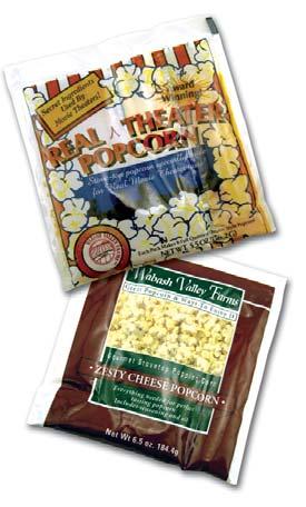 Popcorn Real Theater Popcorn Use the secret ingredients movie theaters have known for years to make perfect movie popcorn at home! Everything you need is included! Just snip and pour.