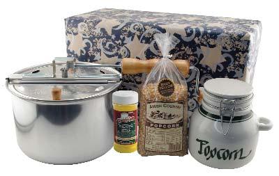 INCLUDES: 2 Real Theater Pouches, One each Plain & Peanut M&M s and 4 Theater Style Popcorn Tubs. #35251 $39.95 F I H H.