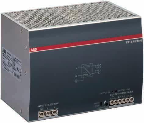 voltage and remote diagnosis. Optimised for world-wide applications: The CP-E power supplies can be supplied within a wide range of AC or DC voltage.