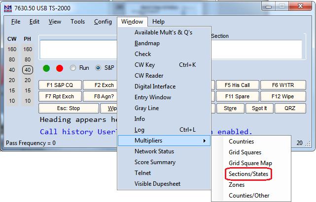 Mul@plier Window Selec@on Select an Appropriate Multiplier Window. Field Day uses Sections.