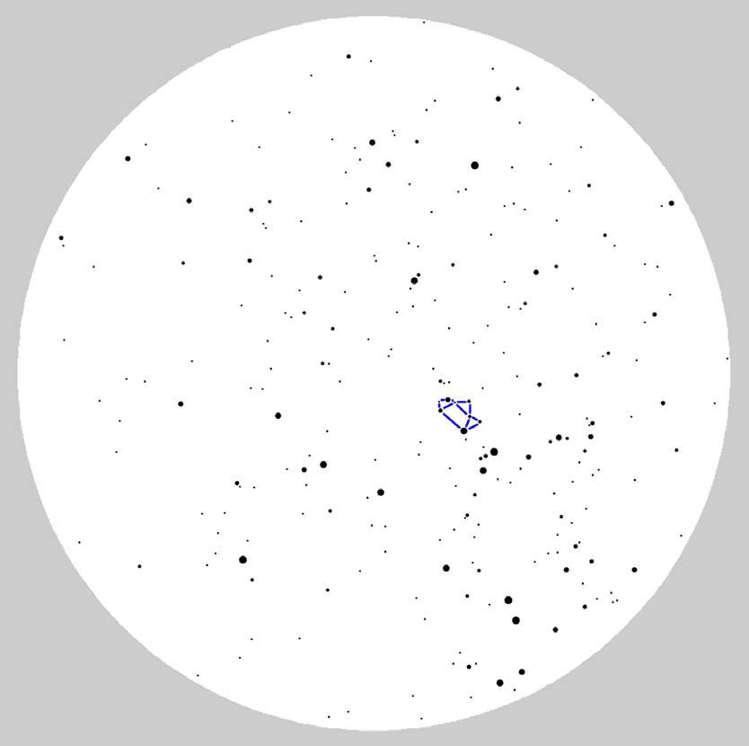 Ghidul de Observare pentru Emisfera Sudica N Mag 1: Nici o stea vizibila in ceainic. Mag 2: Doar o stea vizibila in ceainic. E V Mag 3: Sase stele vizibile in ceainic.