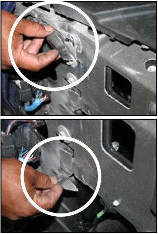 You will have to grind the 2 bolts as shown and also cut a small peace of aluminum as shown in the pic.
