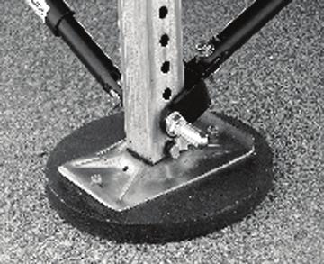 Attach clevis of outer stabilizer tube to the swing-bolt tab under center of chassis with a 3 8 x 1 ½ bolt, 3 8 washer, and 3 8-16 locking nut.