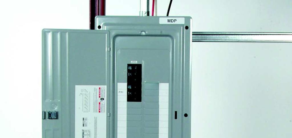 Install the MDP front panel and apply the required identification labels. To do so: 24.