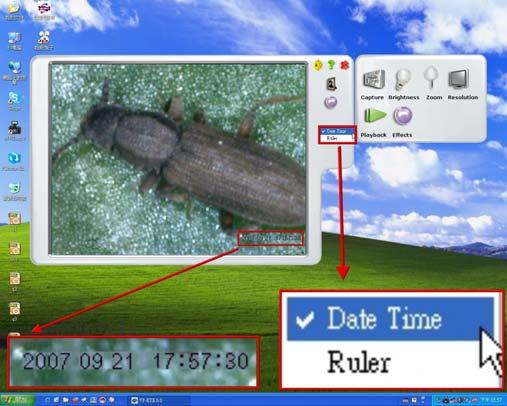 3. Click the right button of the mouse on tool bar, and quick menu will show up. There has Date Time can be selected. 4.
