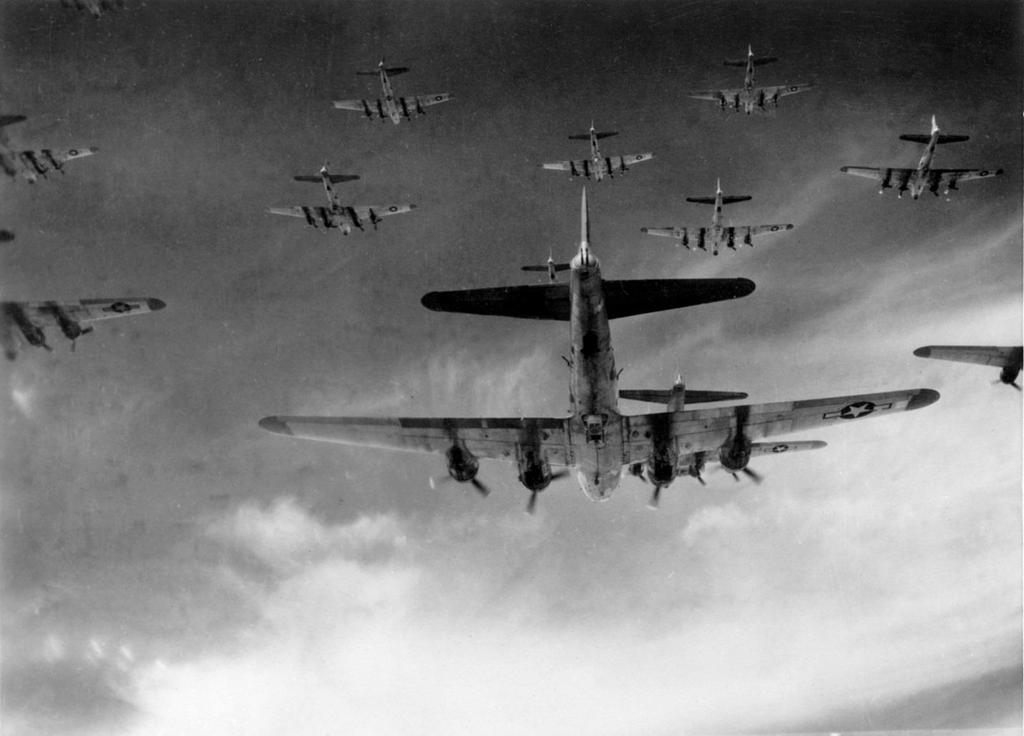 The use of new bombers during the Second World War meant that entire cities and