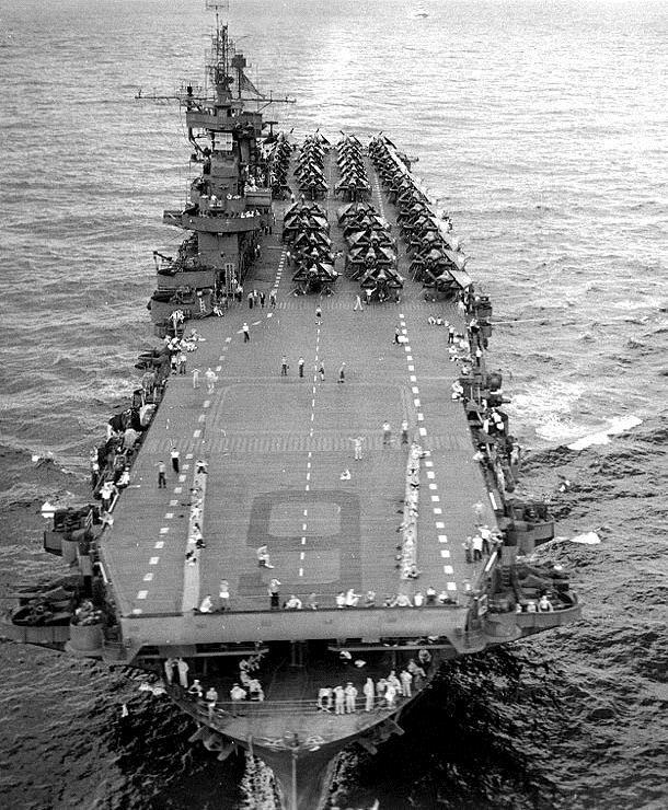 During the Second World War, the aircraft carrier replaced the