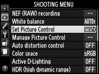 A Custom Picture Controls Custom Picture Controls are created through modifications to existing Picture Controls using the Manage Picture Control option in the shooting menu (0 134).