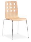16" 26" Dining Chair - 108121 Black / 108122 White / 108123 Natural /