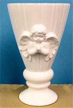 25 ea L17 16569 9" angel vase 5" opening