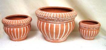 H083-744 PTR/1DV Dark Olive Pottery 3 Styles