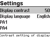 Start-up 3.5 Altering the display contrast You can alter the contrast of the display. Turn the rotary switch to (settings). TT Enter the currently valid key number. ¼¼ Confirm key number.