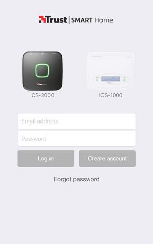 9 A C D E B 9. Register account Make sure your phone/tablet is connected to the same Home/LAN network as your ICS-2000.