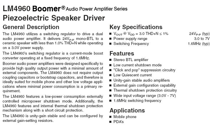 Sonitron PAA-LM4960SQ-02 Amplifier